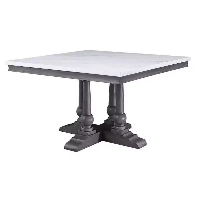 Tavolo da pranzo Yabeina Finitura marmo/quercia grigia - Acme Furniture