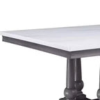 Tavolo da pranzo Yabeina Finitura marmo/quercia grigia - Acme Furniture