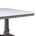 Tavolo da pranzo Yabeina Finitura marmo/quercia grigia - Acme Furniture