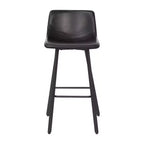 Set di 2 sgabelli moderni Merrick Lane con sedili avvolgenti e schienale basso e telai in ferro