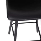 Set di 2 sgabelli moderni Merrick Lane con sedili avvolgenti e schienale basso e telai in ferro