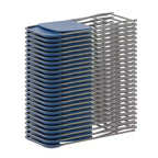 Set di 6 sedie pieghevoli impilabili in plastica Emma and Oliver - Capacità di peso 295 kg