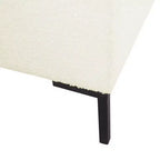 Panca contenitore media con gambe in metallo - HomePop