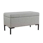 Panca contenitore media con gambe in metallo - HomePop