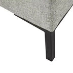 Panca contenitore media con gambe in metallo - HomePop