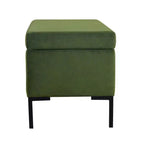 Panca contenitore media con gambe in metallo - HomePop