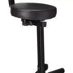 Sgabello Odyssey per DJ, Musicisti e Artisti, Imbottito e Portatile, con Limite di Peso di 136 kg, Altezza Regolabile e Schienale, Nero