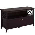 Yaheetech High Quality TV Stand Large Display TV Cabinet Shelf w/2 Storage Doors,Espresso