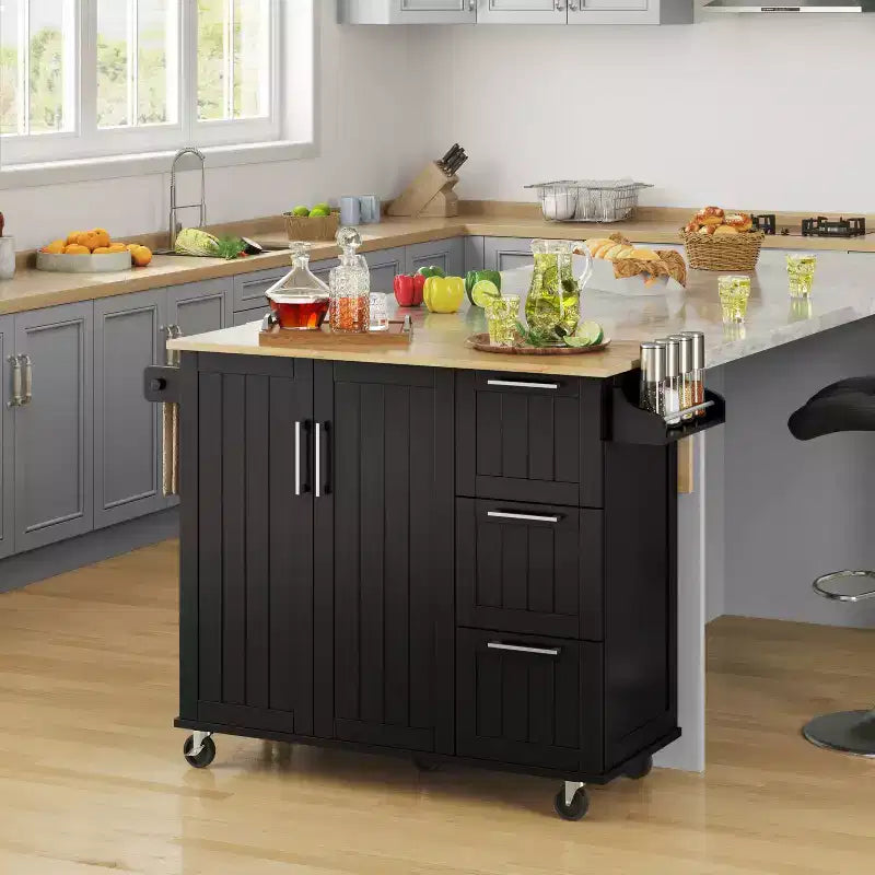 Yaheetech Carrello da Cucina Isola per Cucina con Armadietto Contenitore