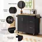 Yaheetech Carrello da Cucina Isola per Cucina con Armadietto Contenitore