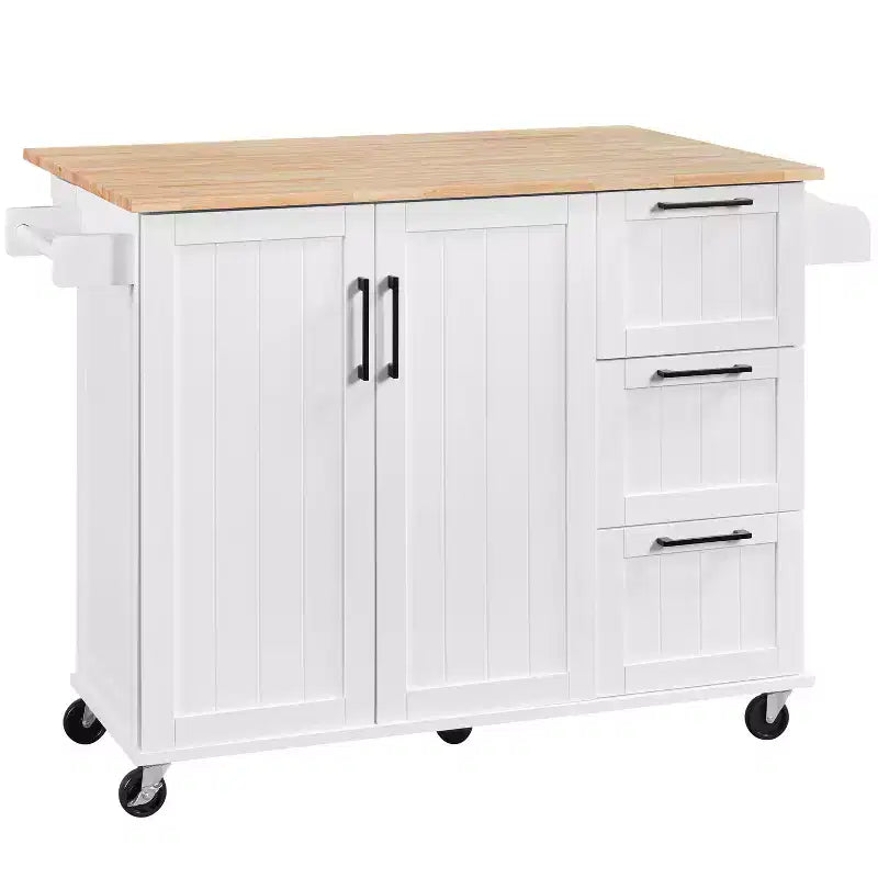 Yaheetech Carrello da Cucina Isola per Cucina con Armadietto Contenitore