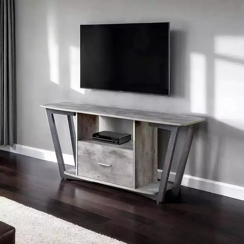Mobile porta TV Graystone a 1 cassetto per TV fino a 60 pollici con ripiani - Breighton Home