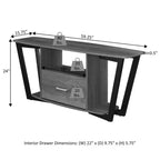 Mobile porta TV Graystone a 1 cassetto per TV fino a 60 pollici con ripiani - Breighton Home
