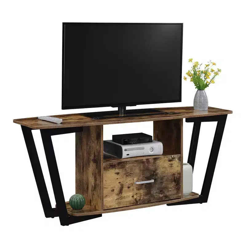 Mobile porta TV Graystone a 1 cassetto per TV fino a 60 pollici con ripiani - Breighton Home