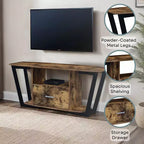 Mobile porta TV Graystone a 1 cassetto per TV fino a 60 pollici con ripiani - Breighton Home