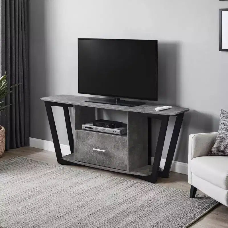 Mobile porta TV Graystone a 1 cassetto per TV fino a 60 pollici con ripiani - Breighton Home