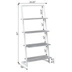 Libreria a scaletta a 4 ripiani Graystone 57 - Breighton Home