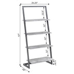 Libreria a scaletta a 4 ripiani Graystone 57 - Breighton Home