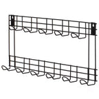 Gardenised Wall Mount Garden Tool Storage Rack Hook On Garage, Garden and Yard, Black