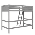 Letto a soppalco in legno per ragazzi con scaletta, struttura in legno, non è necessaria la rete a molle - ModernLuxe