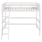 Letto a soppalco in legno per ragazzi con scaletta, struttura in legno, non è necessaria la rete a molle - ModernLuxe