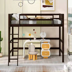 Letto a soppalco in legno per ragazzi con scaletta, struttura in legno, non è necessaria la rete a molle - ModernLuxe