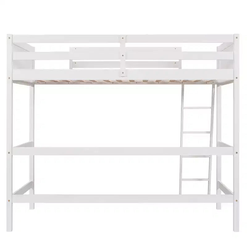 Letto a soppalco in legno per ragazzi con scaletta, struttura in legno, non è necessaria la rete a molle - ModernLuxe