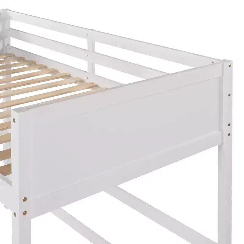 Letto a soppalco in legno per ragazzi con scaletta, struttura in legno, non è necessaria la rete a molle - ModernLuxe