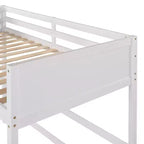 Letto a soppalco in legno per ragazzi con scaletta, struttura in legno, non è necessaria la rete a molle - ModernLuxe