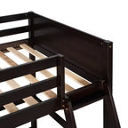 Letto a soppalco in legno per ragazzi con scaletta, struttura in legno, non è necessaria la rete a molle - ModernLuxe