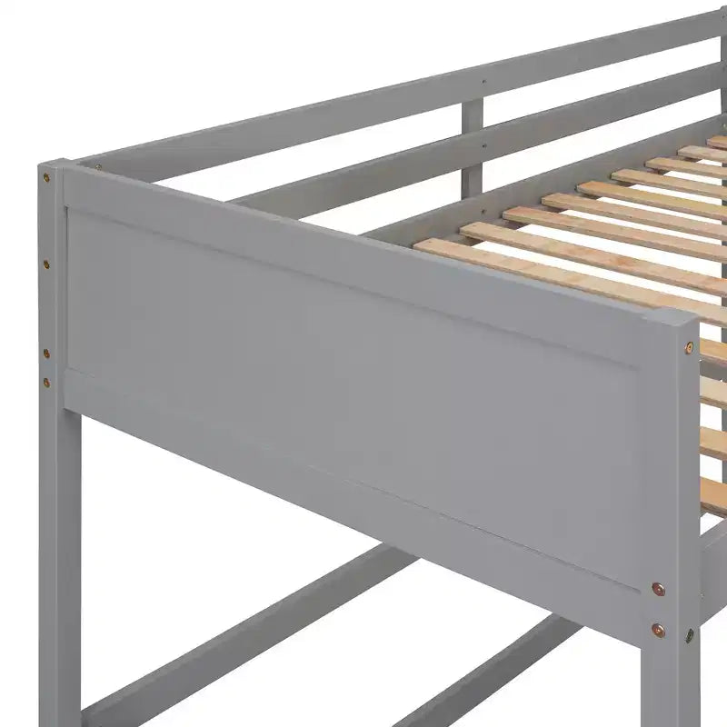 Letto a soppalco in legno per ragazzi con scaletta, struttura in legno, non è necessaria la rete a molle - ModernLuxe