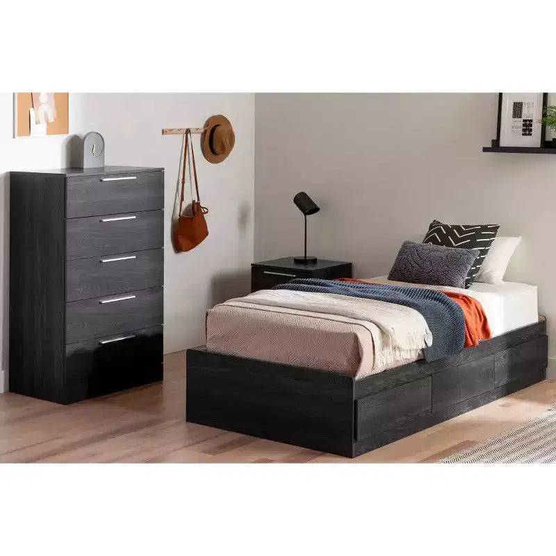 Letto Essential Mates di Step One con 3 cassetti - South Shore
