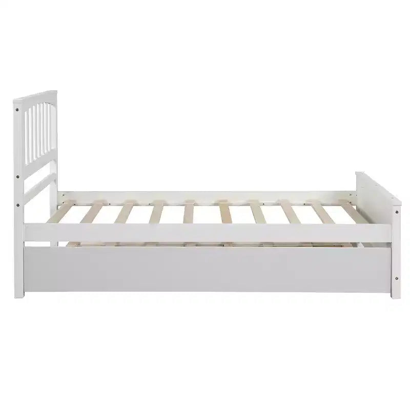 Letto a piattaforma a una piazza con letto estraibile - ModernLuxe