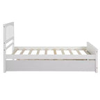 Letto a piattaforma a una piazza con letto estraibile - ModernLuxe