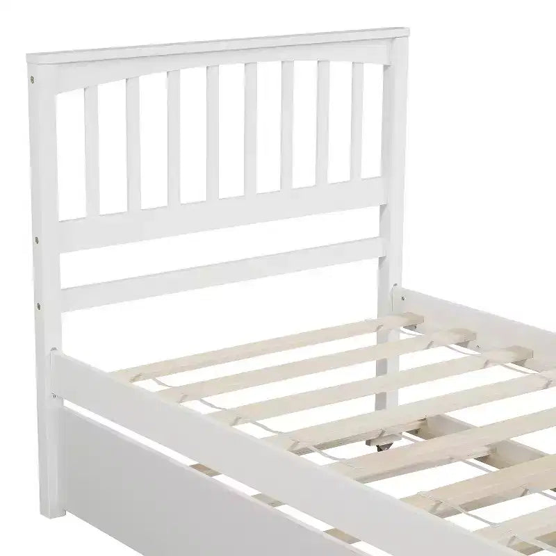 Letto a piattaforma a una piazza con letto estraibile - ModernLuxe
