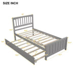 Letto a piattaforma a una piazza con letto estraibile - ModernLuxe