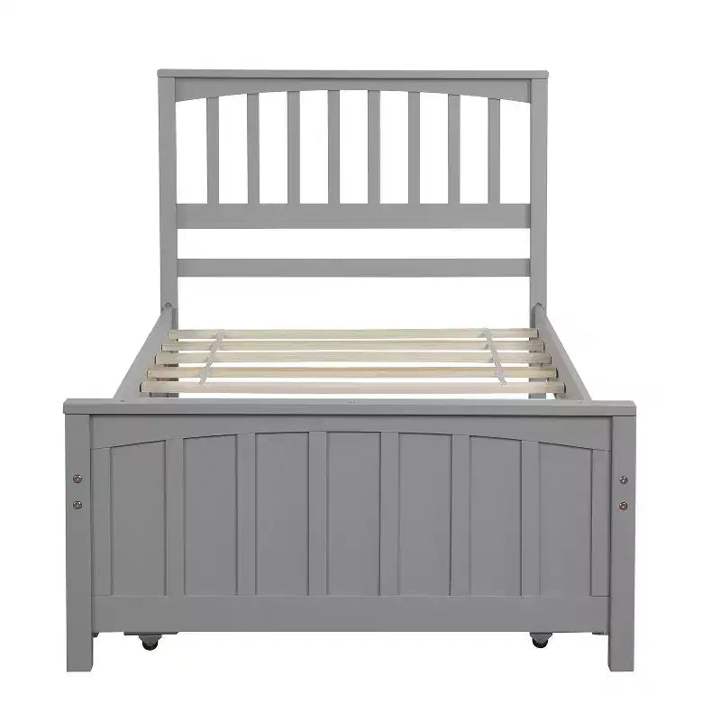 Letto a piattaforma a una piazza con letto estraibile - ModernLuxe
