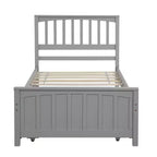 Letto a piattaforma a una piazza con letto estraibile - ModernLuxe