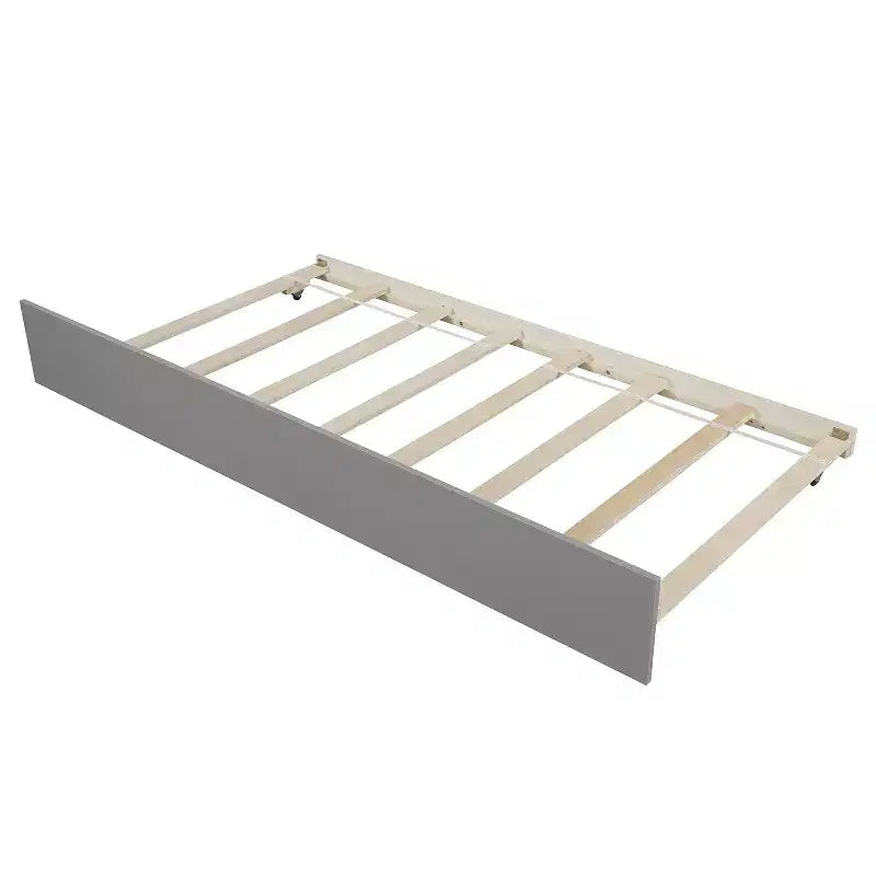 Letto a piattaforma a una piazza con letto estraibile - ModernLuxe
