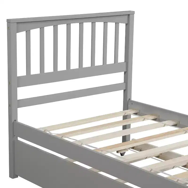Letto a piattaforma a una piazza con letto estraibile - ModernLuxe