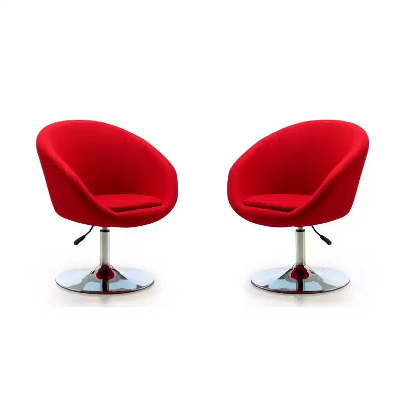 Set di 2 sedie Hopper Wool Blend regolabili in altezza - Manhattan Comfort