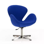 Set di 2 sedie girevoli regolabili in similpelle color lampone - Manhattan Comfort