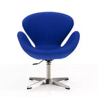 Set di 2 sedie girevoli regolabili in similpelle color lampone - Manhattan Comfort