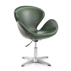 Set di 2 sedie girevoli regolabili in similpelle color lampone - Manhattan Comfort