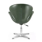 Set di 2 sedie girevoli regolabili in similpelle color lampone - Manhattan Comfort