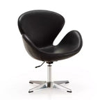 Set di 2 sedie girevoli regolabili in similpelle color lampone - Manhattan Comfort