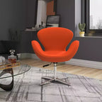 Set di 2 sedie girevoli regolabili in similpelle color lampone - Manhattan Comfort