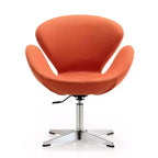 Set di 2 sedie girevoli regolabili in similpelle color lampone - Manhattan Comfort