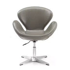 Set di 2 sedie girevoli regolabili in similpelle color lampone - Manhattan Comfort