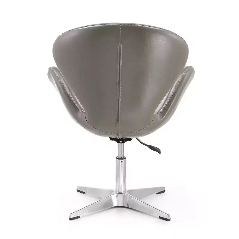 Set di 2 sedie girevoli regolabili in similpelle color lampone - Manhattan Comfort